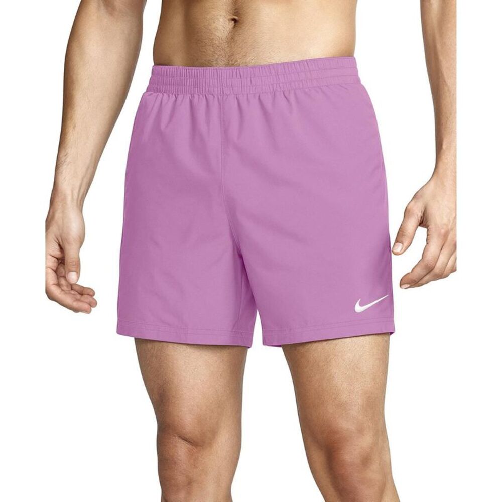 Nike Mens Embroidered Logo Regular Swim Shorts / Magenta